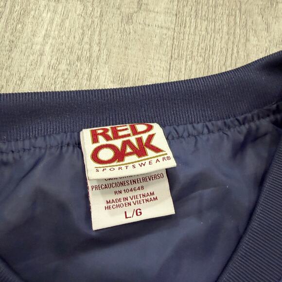 Vintage Michigan Wolverines Windbreaker Jacket Men's Large Blue Yellow y2k UofM - Picture 4 of 8